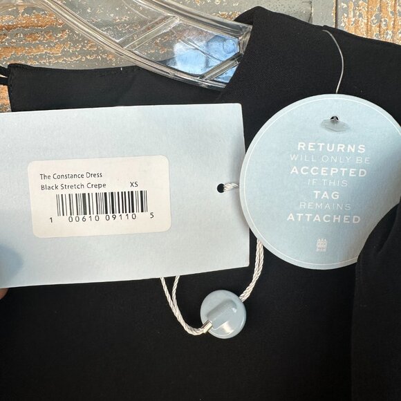 Hill House The Constance Midi Dress Black Sz XS NWT - Picture 10 of 16